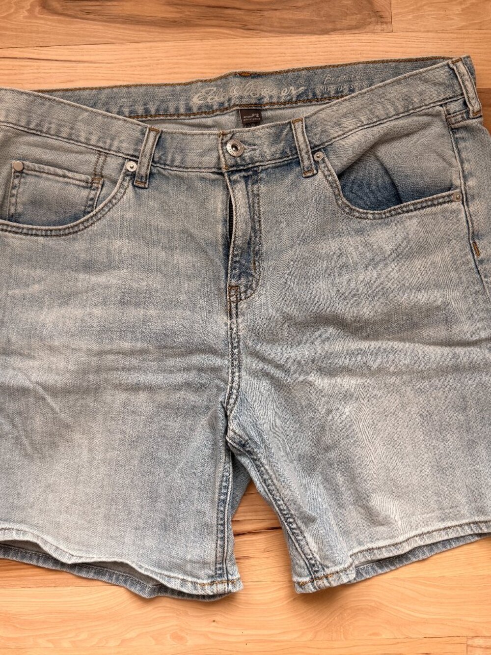 Eddie Bauer Light Wash Bermuda Shorts